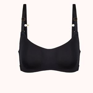 Lively No-Wire Balconette Bra, Black, 34C